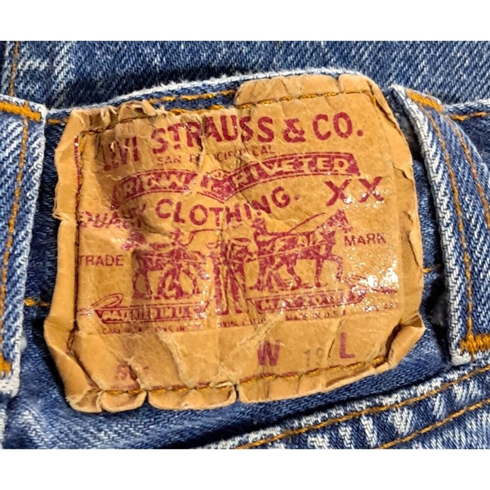 Vintage 70s/80s Levis Size 1 Kids Jeans Blue Denim 100% Cotton Made In USA - Picture 9 of 13